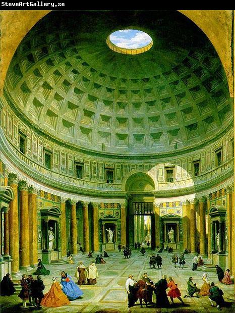 Giovanni Paolo Pannini The interior of the Pantheon